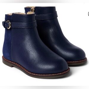 Janie & Jack Leather Side Zip Bootie